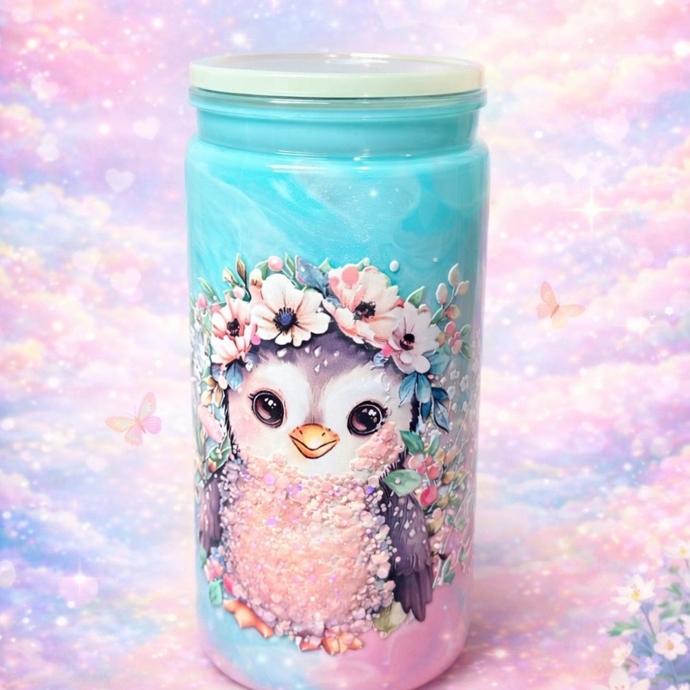 Floral Penguin Drinkware Mug